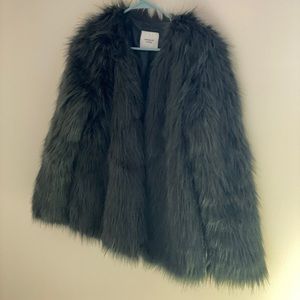EMERALD GREEN FUR COAT (faux)